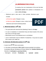 Menstrual Cycle (Ncert Based)