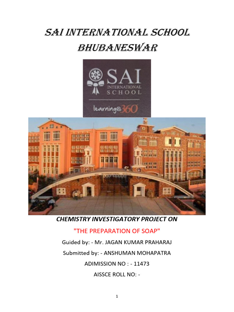 The preparation of soap pdf