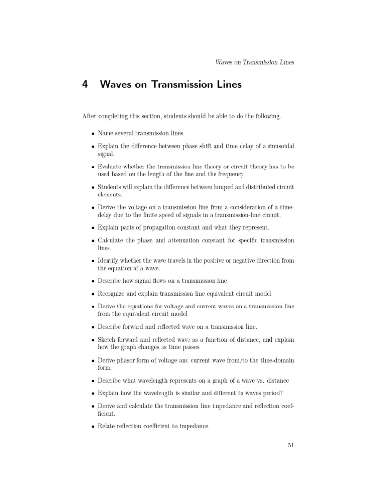 Transmission Lines | PDF | Transmission Line | Waveguide