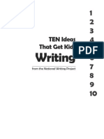 Writing: TEN Ideas That Get Kids