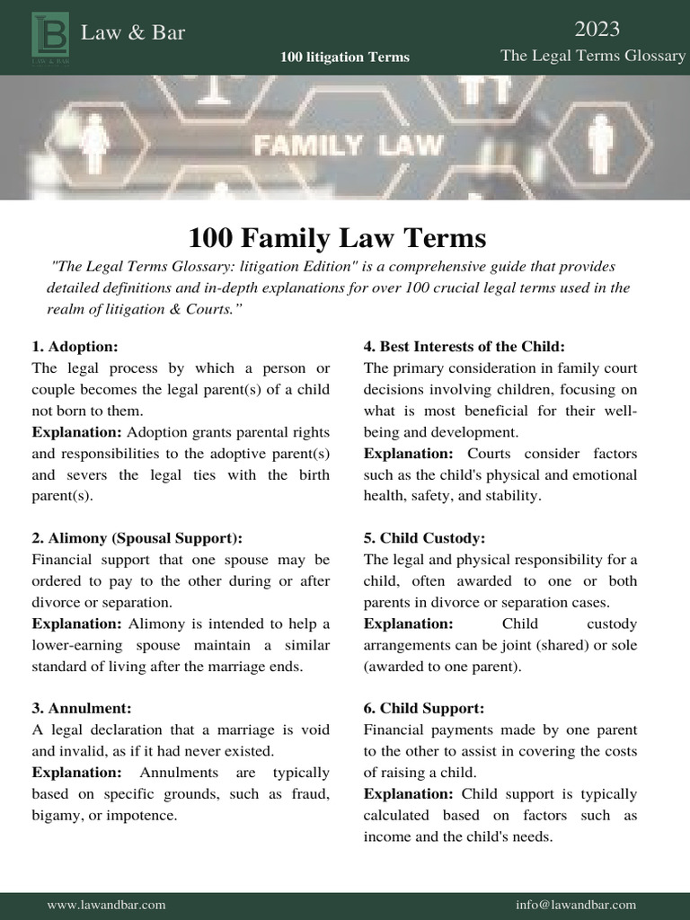 Terms 17 PDF Contact (Law) Divorce