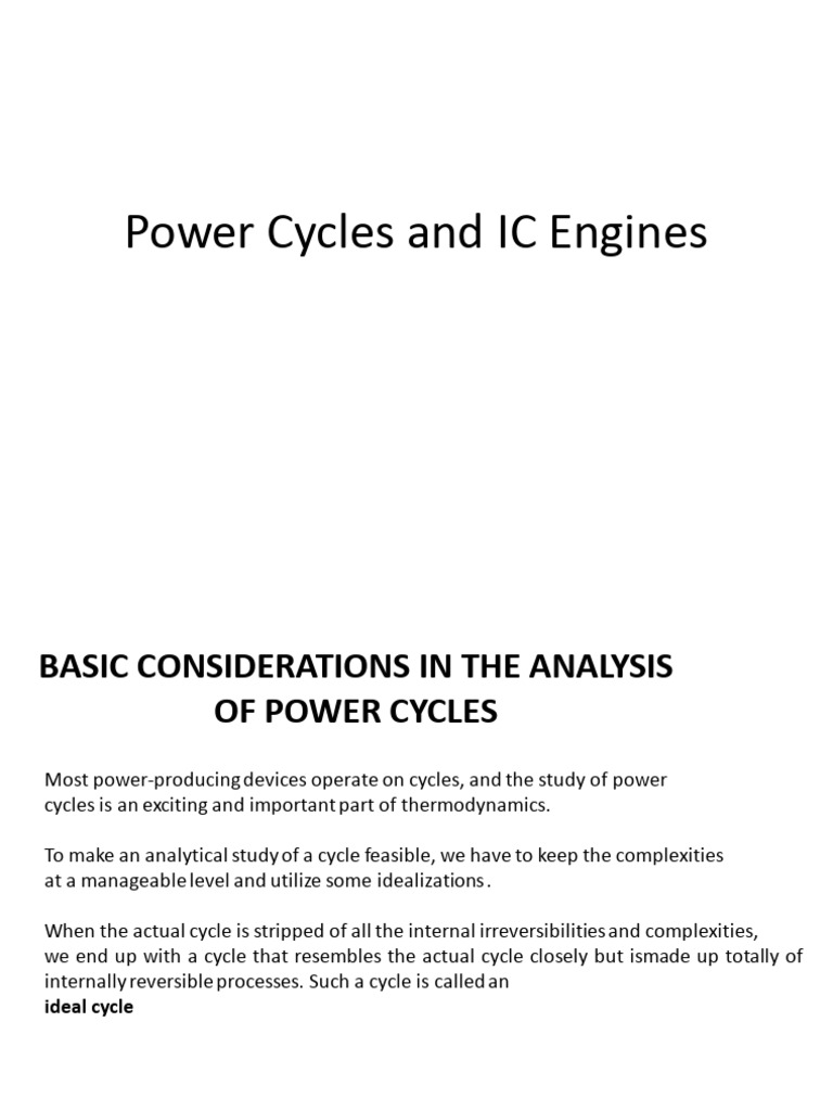 Power Cycles Chapter - 9 | PDF