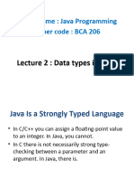 2 Data Types in Java