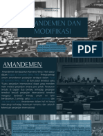 Presentasi Amandemen Dan Modifikasi Kelompok 3 - Hukum Perjanjian Internasional