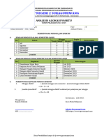 Analisis Alokasi Waktu