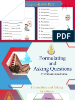 Formulating and Asking Question