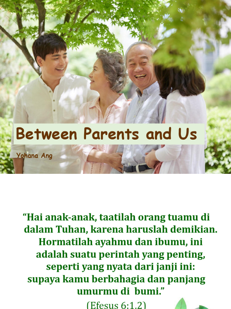 Anak, Mertua Dan Menantu - Between Parents and Us | PDF