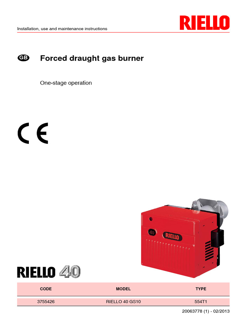 Riello 40 GS10 20063778-1 | PDF