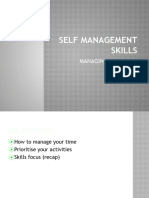 1. Self Management Skills