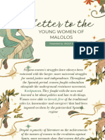 Letter To The Young Women of Malolos