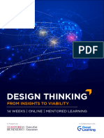 Design Thinking From Insights To Viability Course Brochure