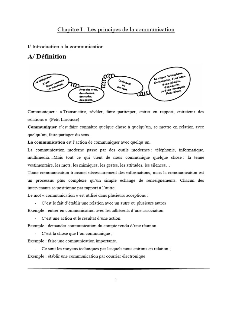 Principes de la communication moderne | PDF | la communication ...