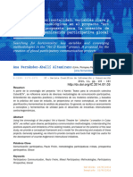 En Busca de La Horizontalidad: Variables Clave y Convergencia Metodológicas en El Proyecto "Art D Kambi". Una Propuesta para La Creación de Proyectos de Comunicación Participativa Glocal