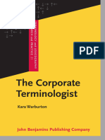 Warburton - The Corporate Terminologist-John Benjamins (2021)