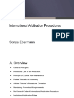 Ebermann-International Arbitration Procedures