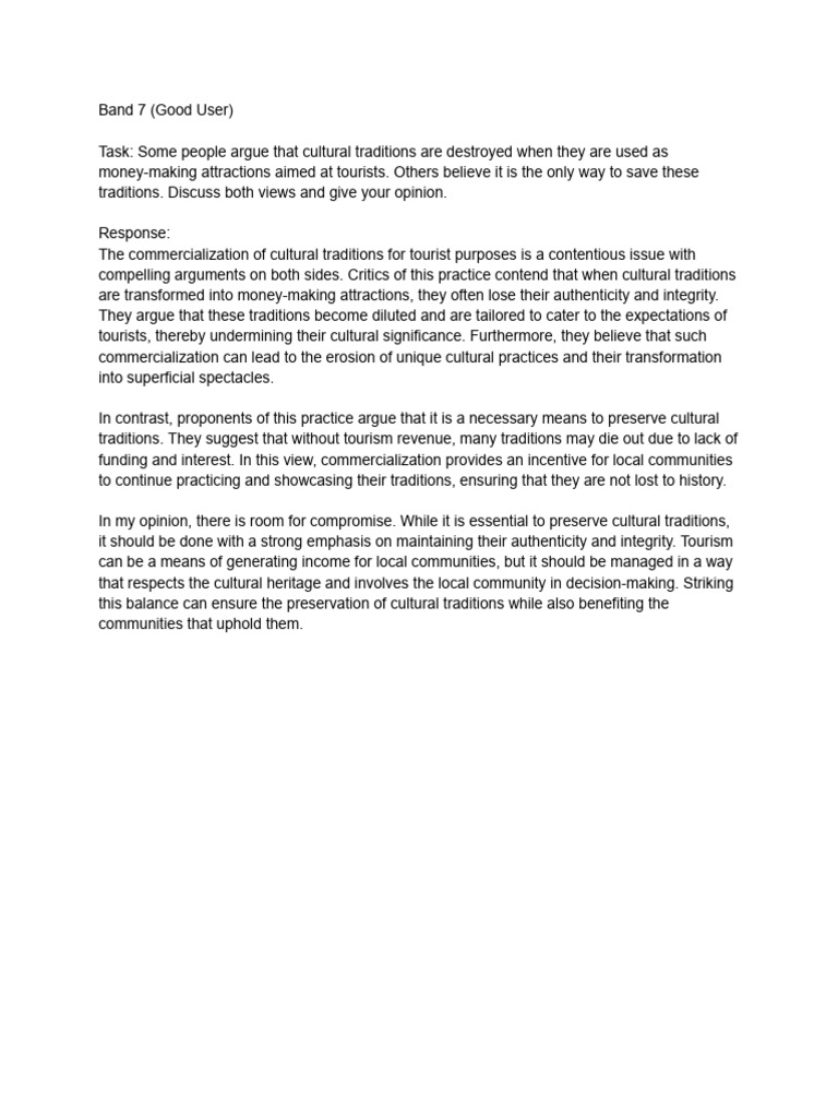 CONTOH IELTS WRITING Band 7 PDF