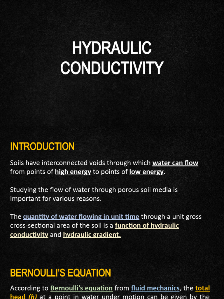 Chapter 7 Permeability Hydraulic Conductivity PDF