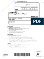 June 2017 QP - Unit P3 (H) Edexcel Physics GCSE