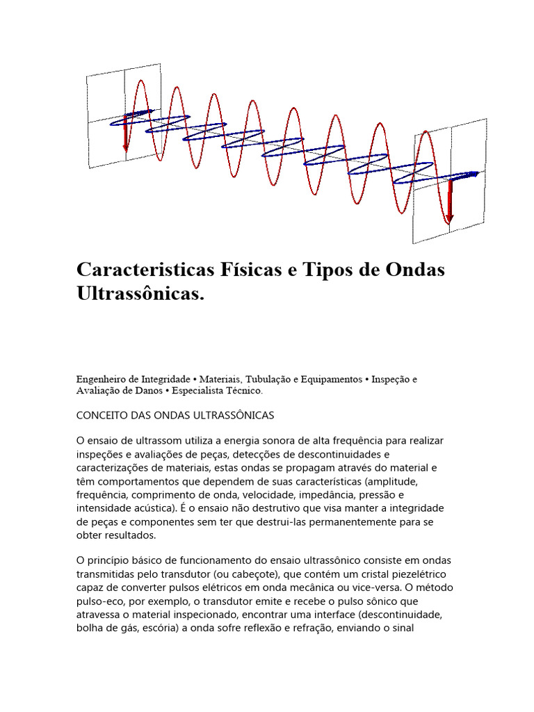 Características das Ondas Ultrassônicas | PDF | Ondas | Som