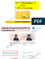 Concepts of 26 Thinkers To Crack NET-JRF in Sociology: Antara Chakrabarty