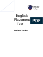 English Language Placement Test-V1.3
