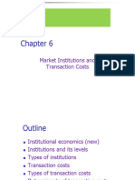 Agri - Market Chapter 6 - Market Institution and Transaction Cost