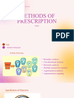 Methods of Prescription