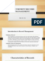 Intoduction To Records Management