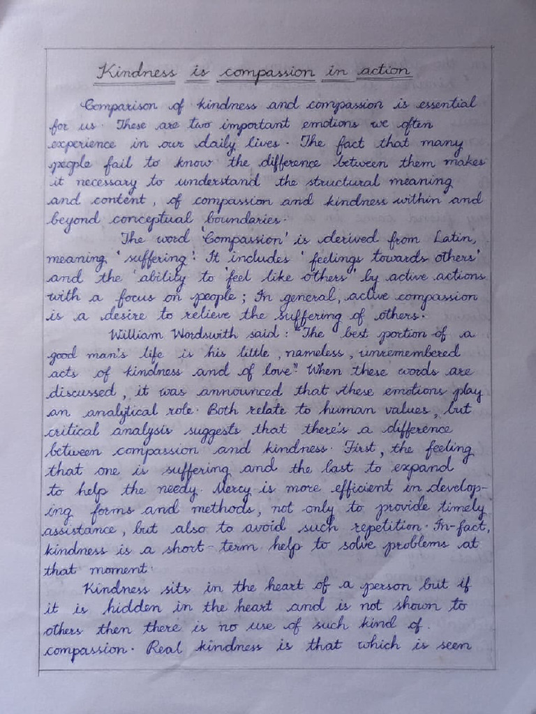 Cursive Essay Writing | PDF