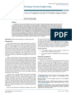 Estimation of Seepage Loss in Irrigation Canals of Tendaho Sugar Estate Ethiopia 2168 9768 1000220