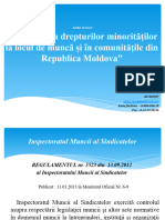 01.11.2017 Promovarea Drepturilor Minorităților La Locul de Muncă