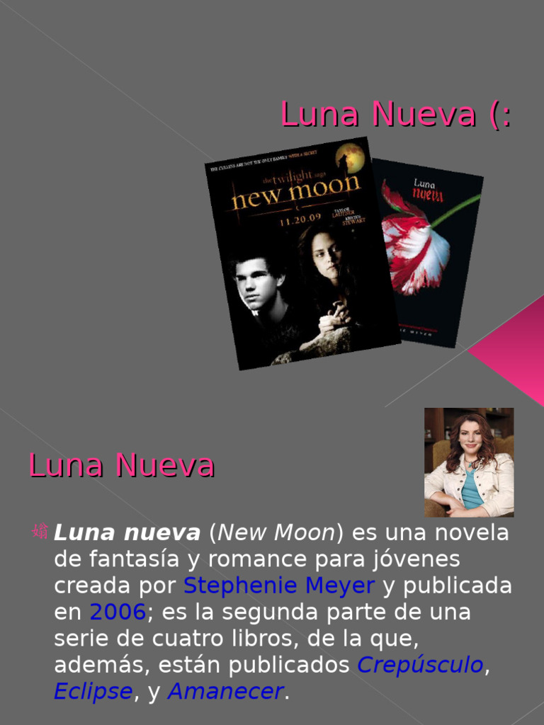 Luna Nueva / New Moon By Stephenie Meyer - Spanish Language Paperback (2007)