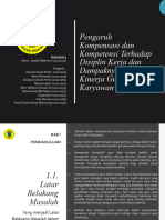 Tugas Kelompok IV - MSDM - Kompensasi Kompetensi Disiplin Kerja Kinerja