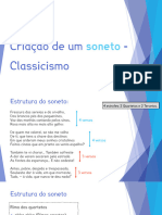 Classicismo - Soneto - Desafio