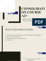 Consolidation Course 