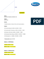 Budget (Erukatex Trading)