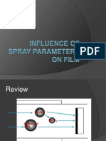 Influence of Spray Parameters on Film Morphology