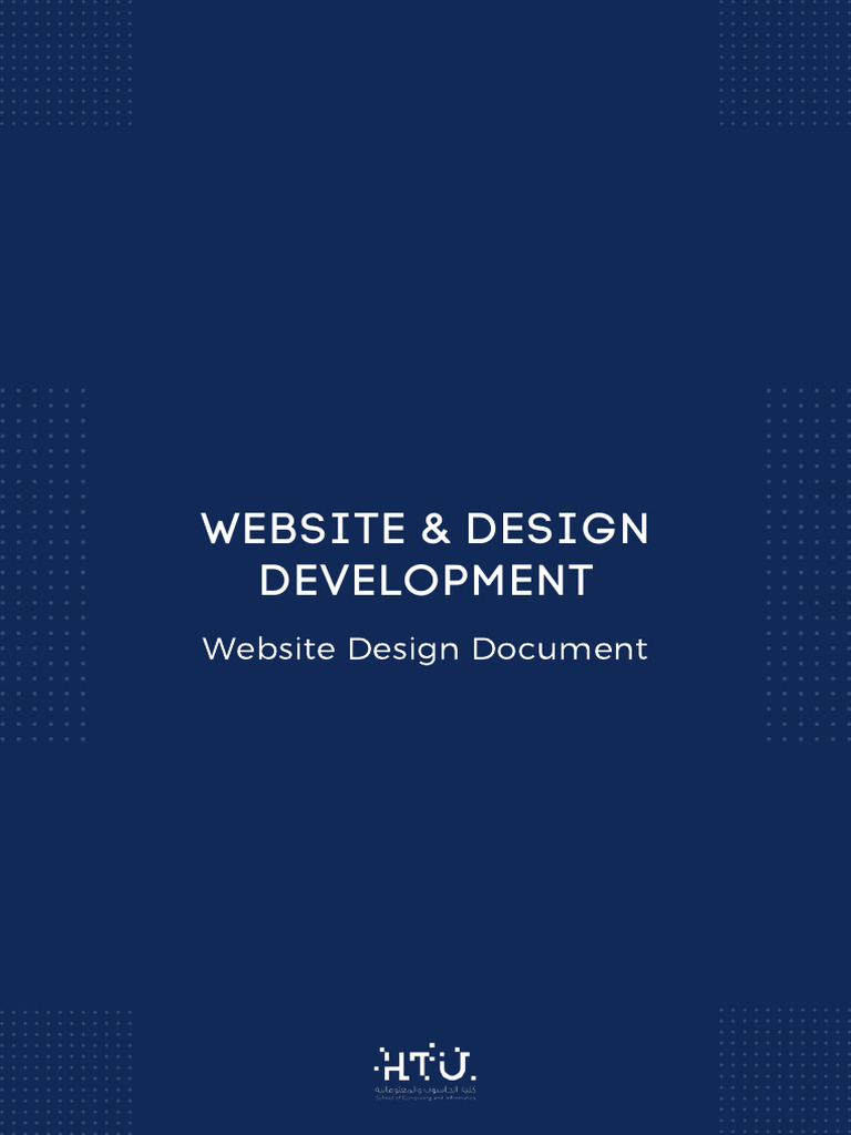 Website Design Document Template PDF Websites Web Design