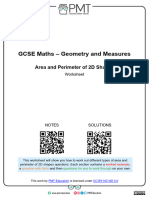 C. Area and Perimeter of 2D Shapes