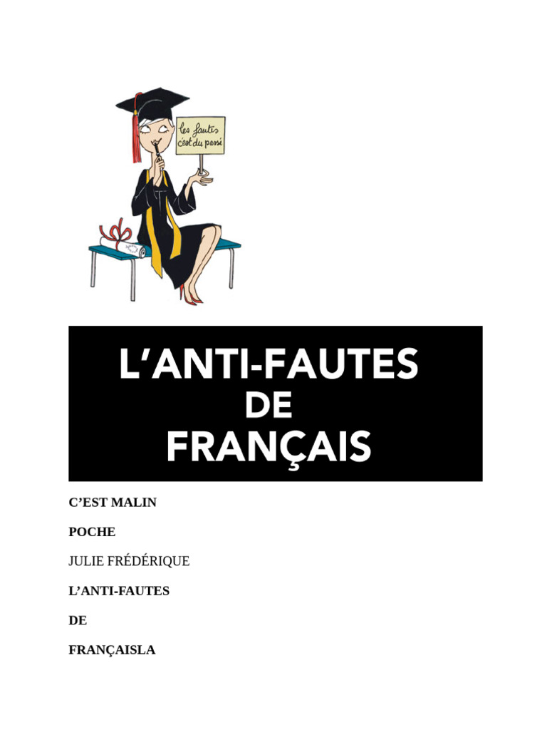 Anti-fautes de français : Guide pratique | PDF | Développement personnel