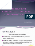 Formative and Summative Assessment To Improve Learning