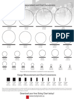 Size and Gauge Chart