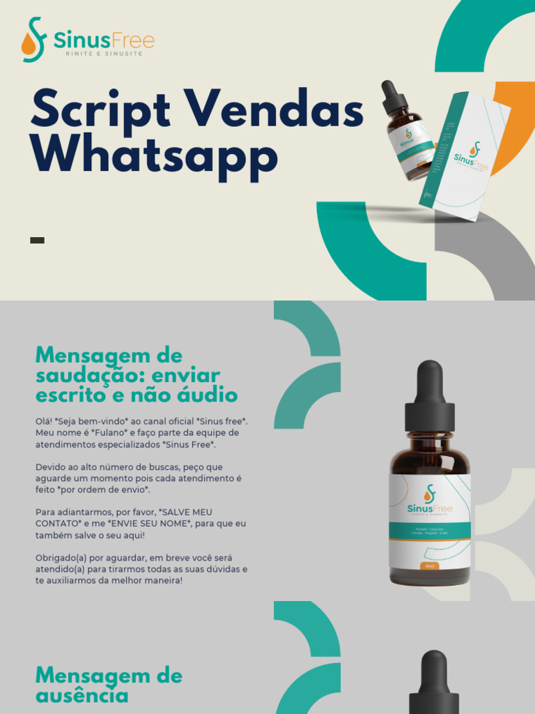 Script Vendas Whatsapp Sinusfree Pdf