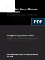 Religiosidade Danca e Musica Da Matriz Africana