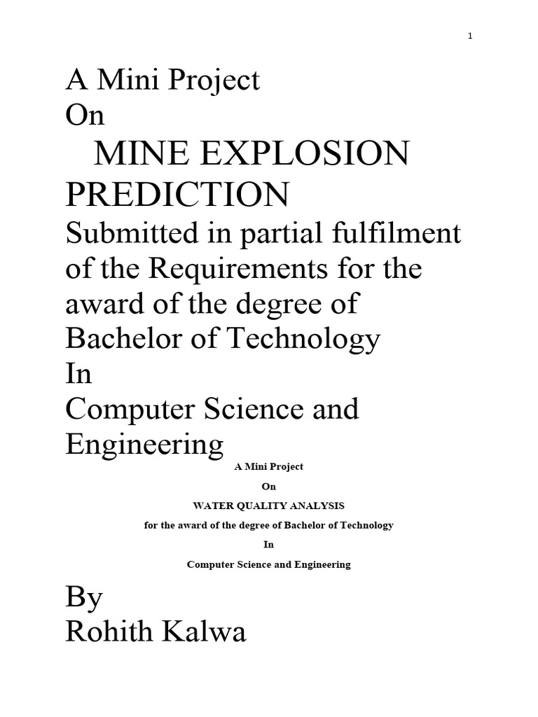 Mini Project | PDF