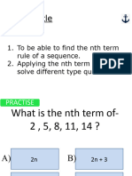 19oct Quadratic Sequences