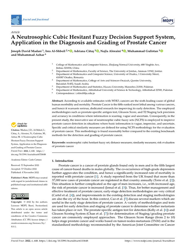 A Neutrosophic Cubic Hesitant Fuzzy Decision Support System ...