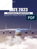 GATE 2023 Aerospace Engineering Question Paper and Answer Key