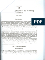 Maley in Tomlinson (2003) - Creative Approaches To Writing Materials