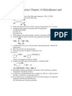 Haloalkanes Test Questions 20aug2023